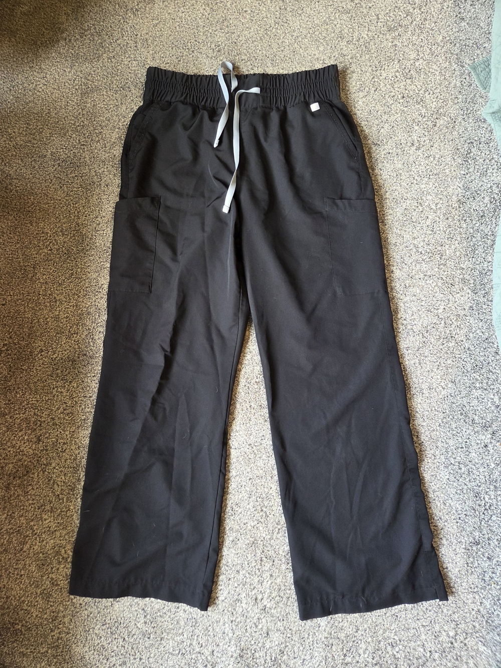 Uniform Advantage Resurge Women's Black Wide-Leg Utility Scrub Pants